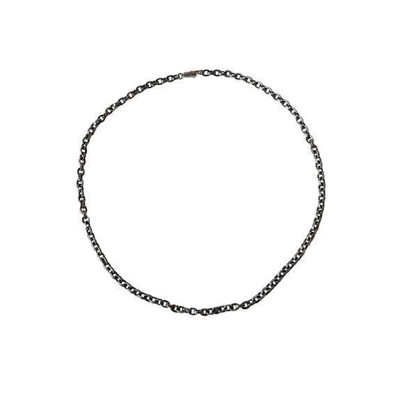 Chrome Hearts Paperclip Link Necklace Silver